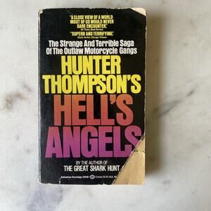 Hells Angels by Hunter S Thompson 1981 Vintage Paperback Reading Book Media